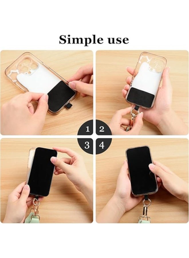 FAYET Crossbody Phone Strap with Zippered Wallet Pouch, Adjustable Detachable Phone Lanyard , Hands-Free Phone Holder Compatible with All Smartphones (Black) - Image 5